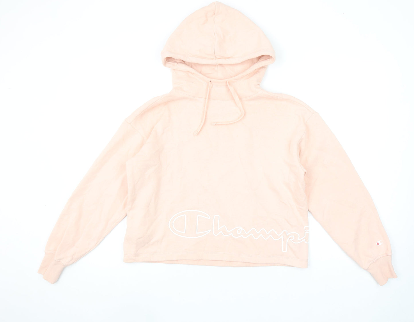 Womens UK Size S Champion Pink Pullover Hoodie