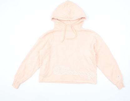 Womens UK Size S Champion Pink Pullover Hoodie