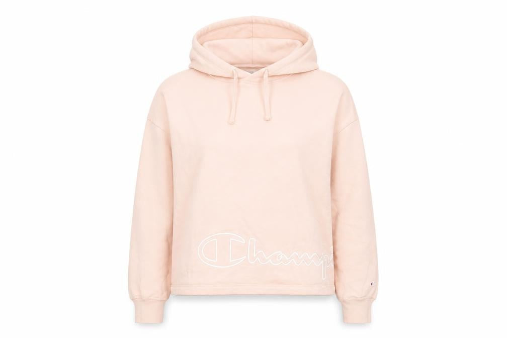 Womens UK Size S Champion Pink Pullover Hoodie