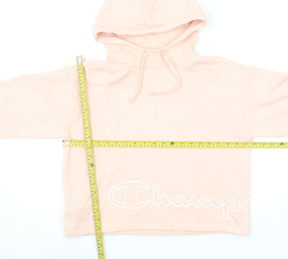 Womens UK Size S Champion Pink Pullover Hoodie