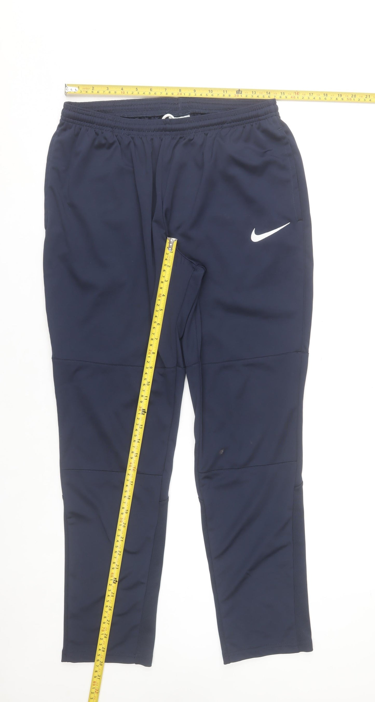 Nike Mens Navy Blue Dri-Fit Joggers Polyester Athletic Fit