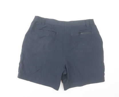 Mountain Warehouse Womens Blue Size 12 Nylon Cargo Hiking Shorts