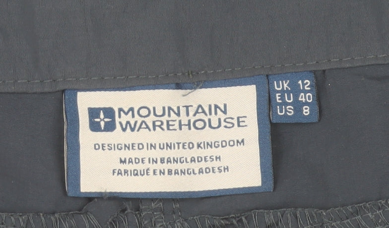 Mountain Warehouse Womens Blue Size 12 Nylon Cargo Hiking Shorts