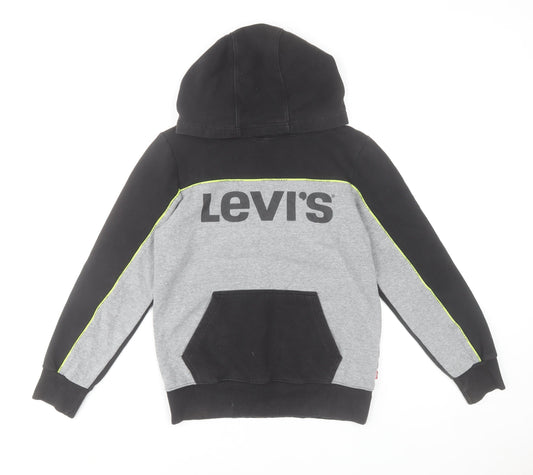 Levi's Boys Grey & Black Pullover Hoodie Size 14A (164 cm) Cotton Blend
