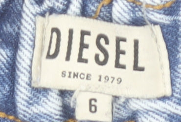Womens UK Size 6 Diesel Relaxed Fit Mom Shorts