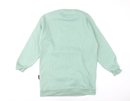 Pandy Women’s Green Mickey Mouse Pullover Sweatshirt Size L