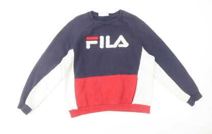 Mens UK Size M FILA Multicoloured Pullover Sweatshirt