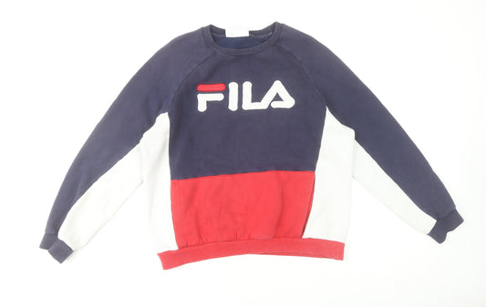 Mens UK Size M FILA Multicoloured Pullover Sweatshirt