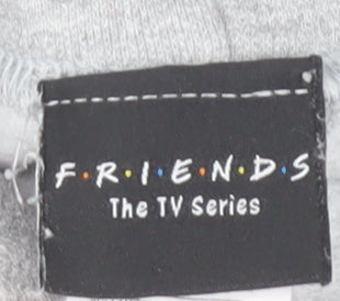 Friends Central Perk Grey Hoodie Women's Medium Pullover Sweatshirt