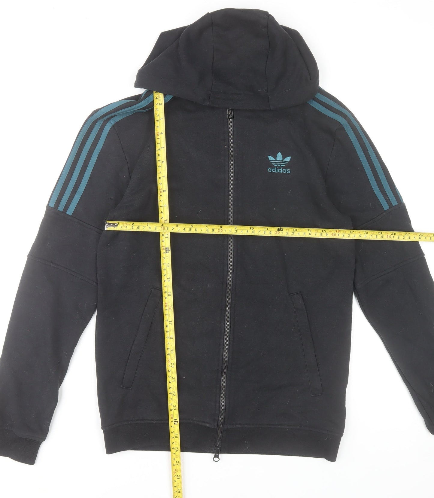 Adidas Men's Black Full Zip Hoodie Small Sportswear