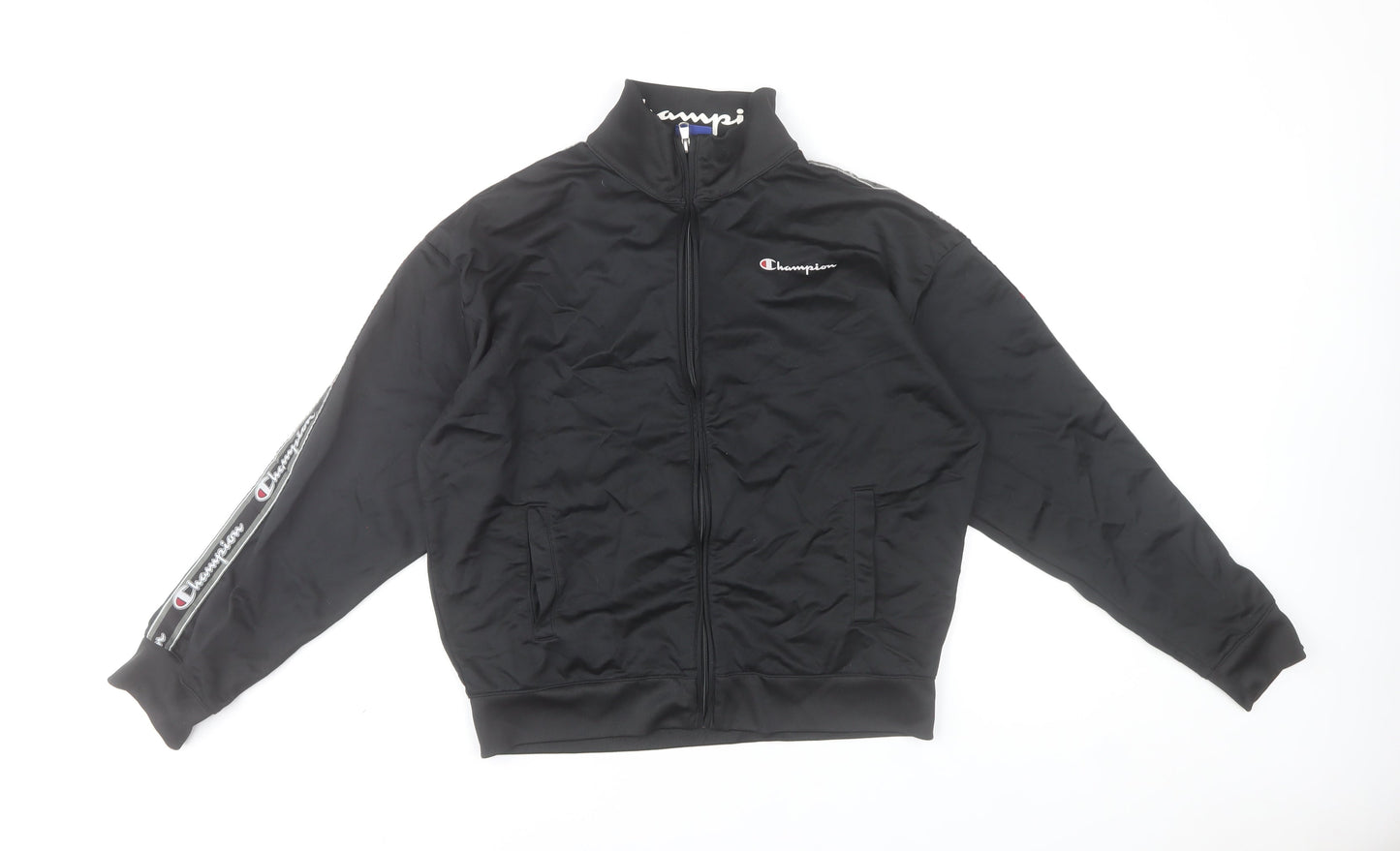Mens UK Size XL Champion Black Full Zip Sweatshirt