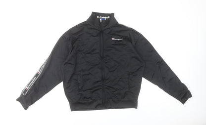 Mens UK Size XL Champion Black Full Zip Sweatshirt