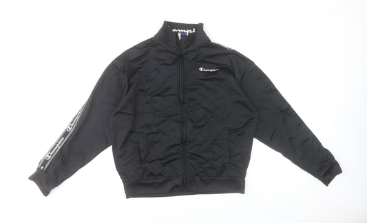 Mens UK Size XL Champion Black Full Zip Sweatshirt