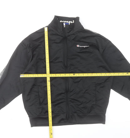Mens UK Size XL Champion Black Full Zip Sweatshirt