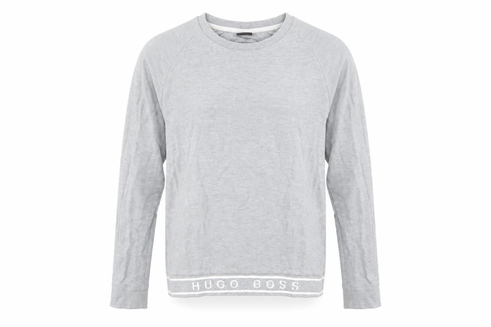 Mens UK Size S HUGO BOSS Grey Pullover Sweatshirt