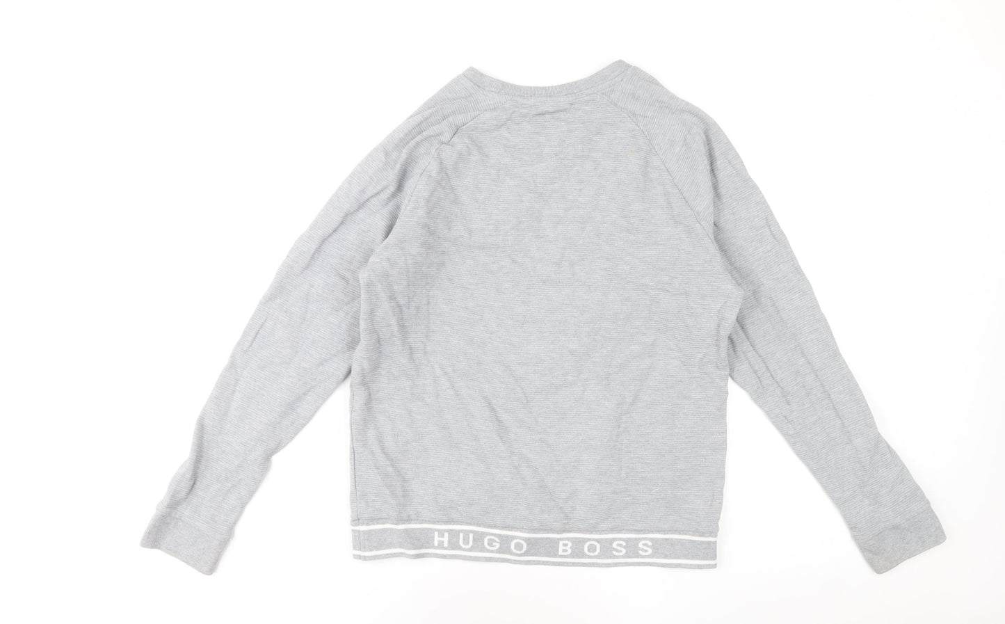 Mens UK Size S HUGO BOSS Grey Pullover Sweatshirt
