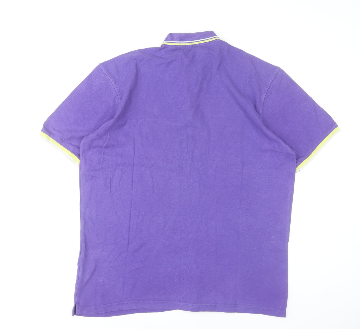 Fila Men's Purple XL Polo Shirt Retro Sports Casual