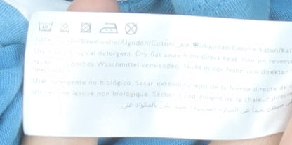 Jack Wills Men's Blue XS Striped Logo Crew Neck Cotton T-Shirt