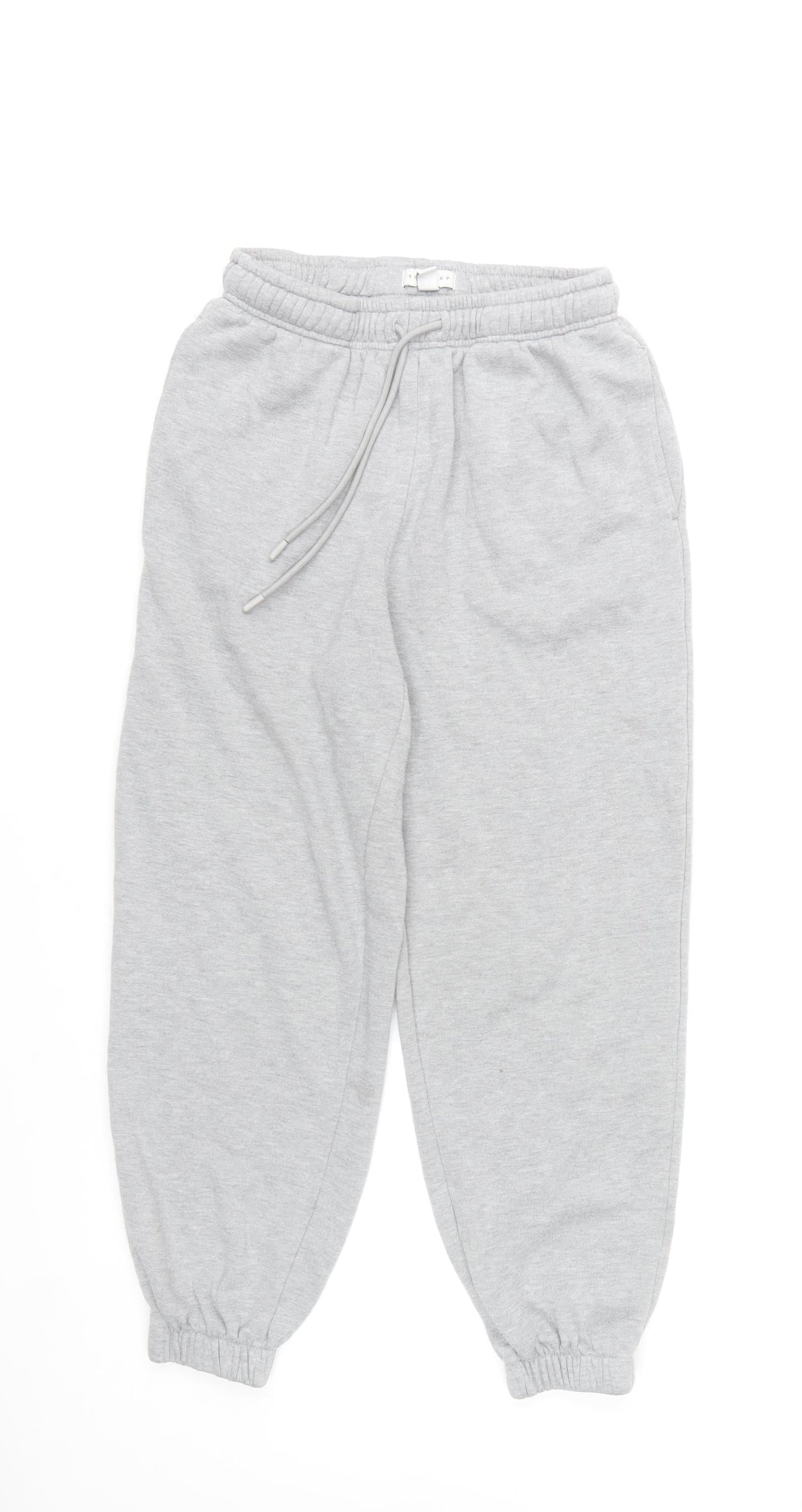 Topshop Women’s Grey Fleece Sweatpants Size S Comfortable Casual Trousers