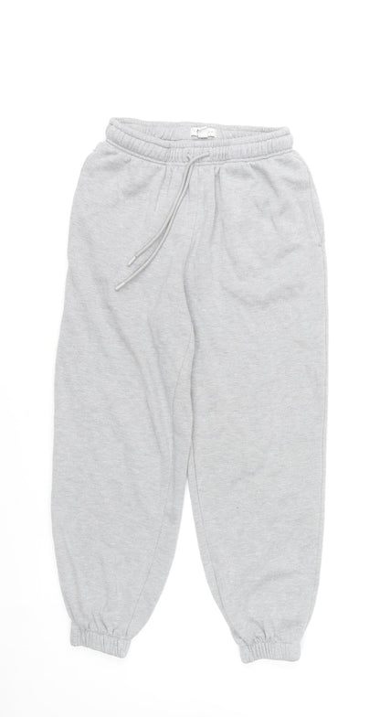 Topshop Women’s Grey Fleece Sweatpants Size S Comfortable Casual Trousers