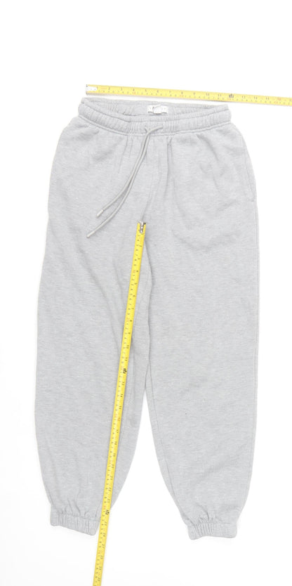 Topshop Women’s Grey Fleece Sweatpants Size S Comfortable Casual Trousers