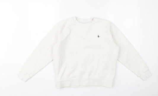 Womens UK Size 8 Jack Wills White Pullover Sweatshirt