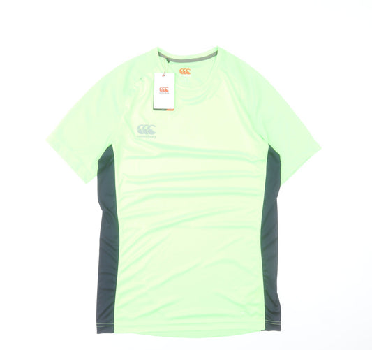 Canterbury Men's Green Short Sleeve Athletic T-Shirt Size S