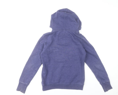 Superdry Women's Purple Pullover Hoodie Size S Cotton Blend