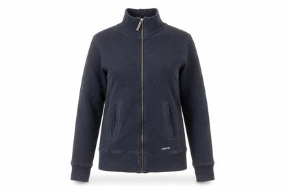 Front view of Musto Women's Navy Full Zip Cotton Sweatshirt, size 8