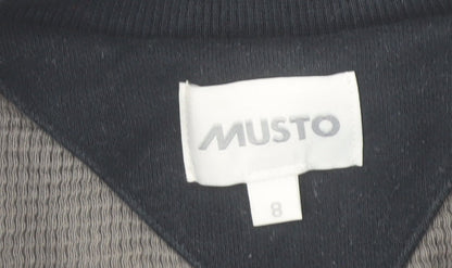 Musto Women's Navy Full Zip Cotton Sweatshirt Size 8