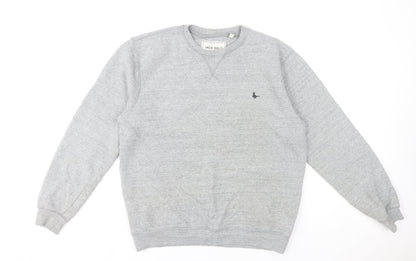Mens UK Size M Jack Wills Grey Pullover Sweatshirt
