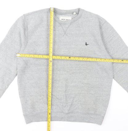 Mens UK Size M Jack Wills Grey Pullover Sweatshirt