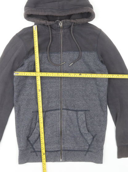 Mens UK Size XS Fat Face Blue Full Zip Hoodie