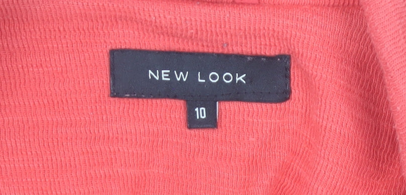 New Look Women’s Pink Cotton Blend Blazer Jacket Size 10