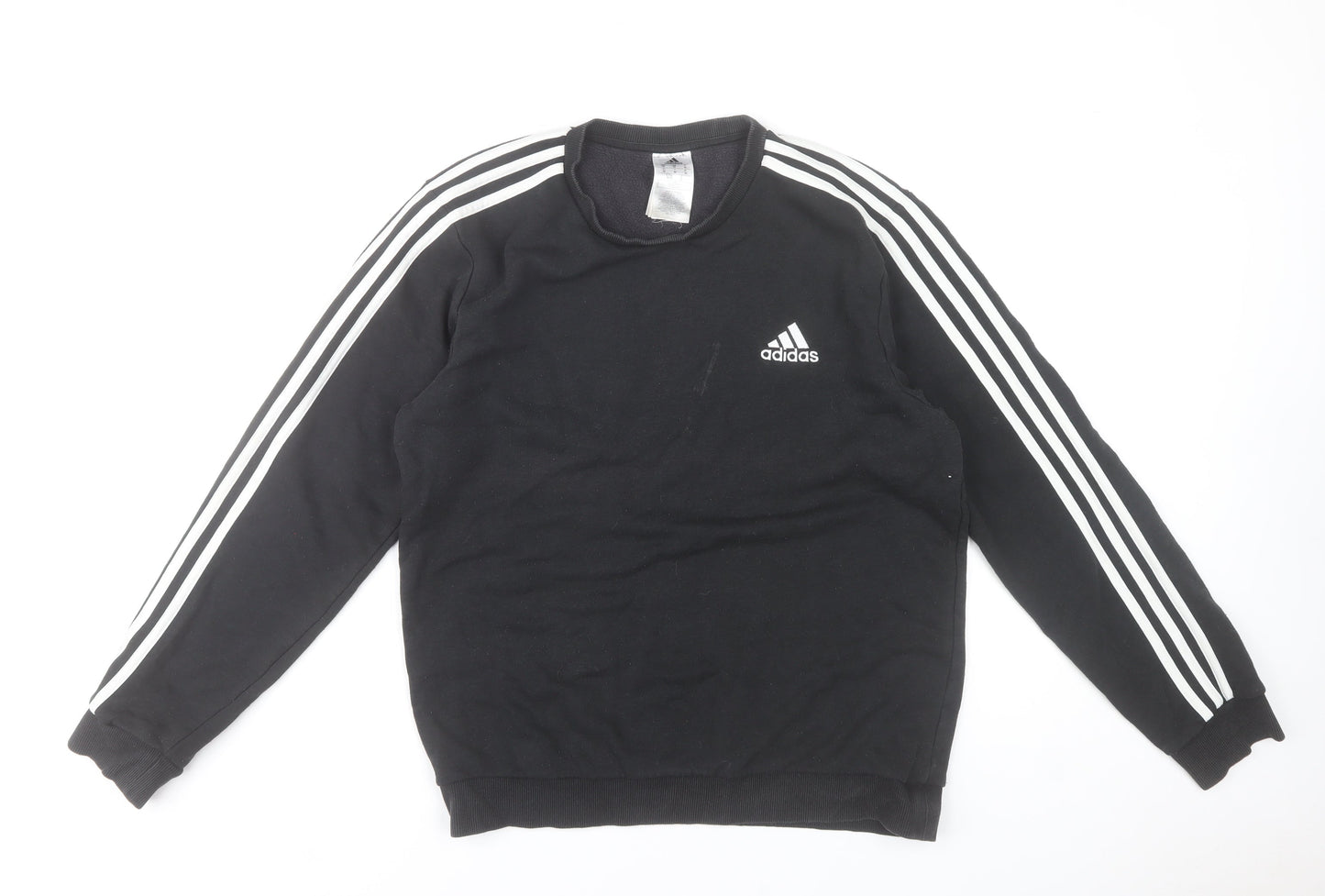 Adidas Men's Black Pullover Sweatshirt M Crew Neck Sports Top