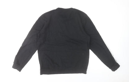 Adidas Men's Black Pullover Sweatshirt M Crew Neck Sports Top