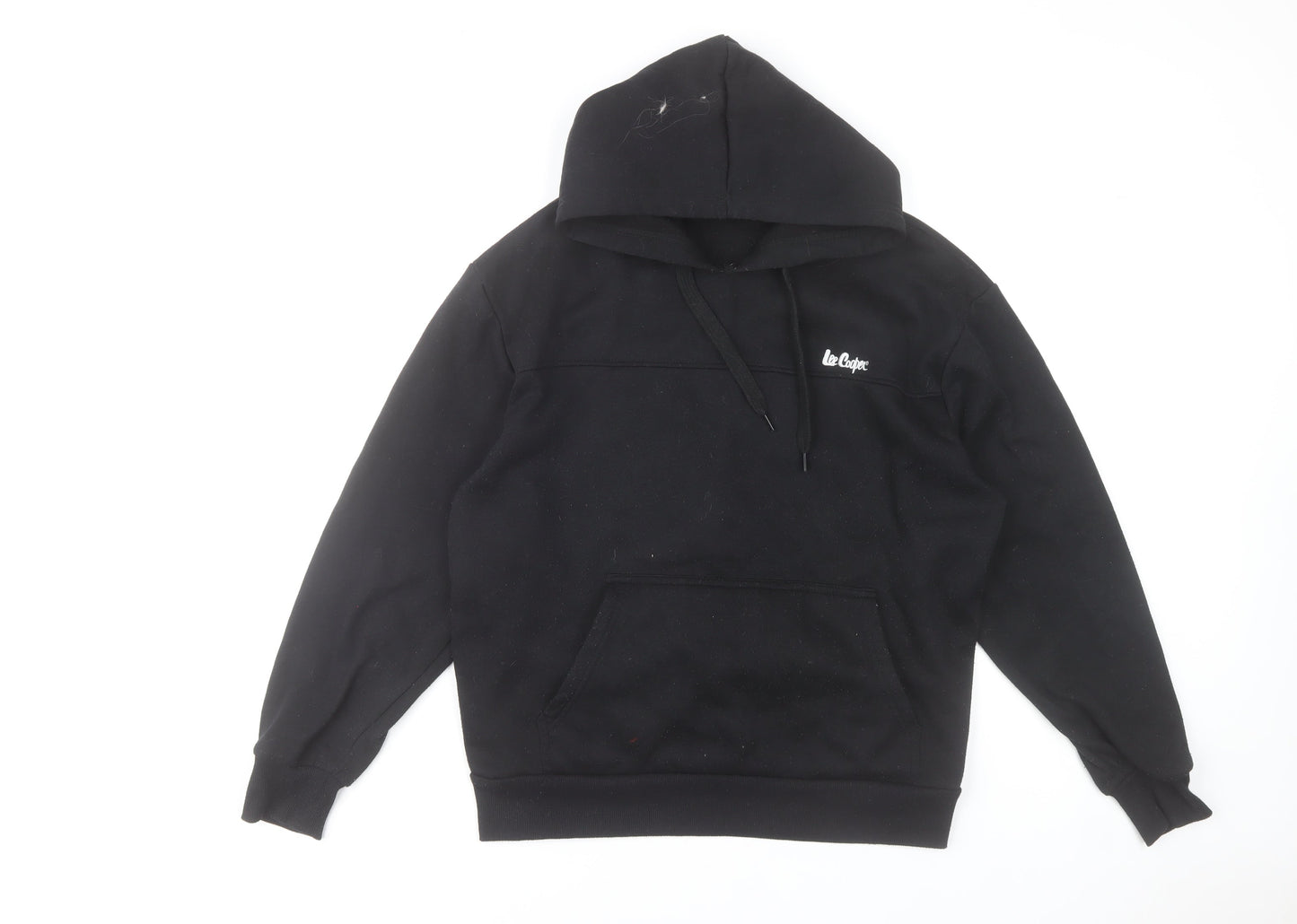 Mens UK Size M Lee Cooper Black Pullover Hoodie