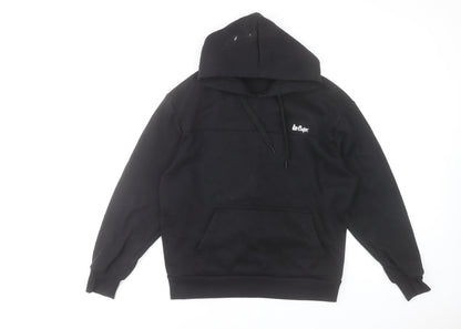 Mens UK Size M Lee Cooper Black Pullover Hoodie