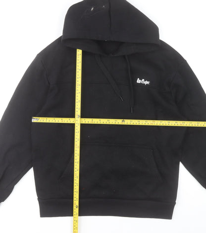 Mens UK Size M Lee Cooper Black Pullover Hoodie