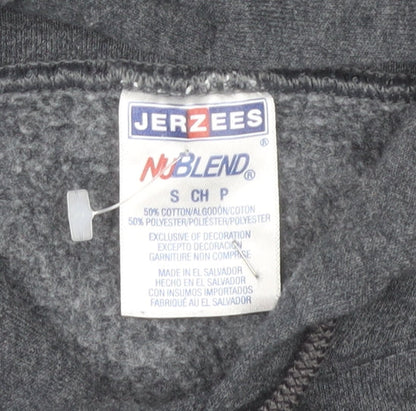 Jerzees Women’s Grey Niagara Falls Hoodie Small Cotton Blend Pullover