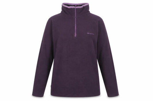 Mountain Life Womens Purple Size 8 1/2 Zip Fleece Sweatshirt