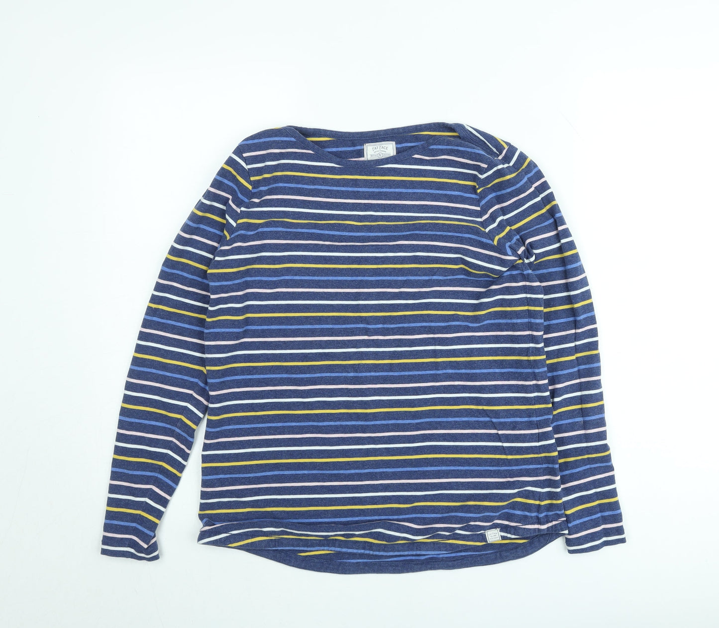 Womens UK Size 13 Fat Face Blue Pullover Jumper