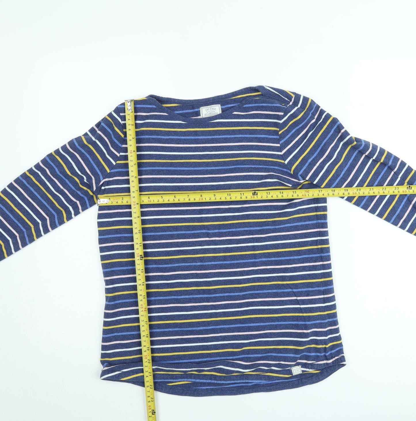 Womens UK Size 13 Fat Face Blue Pullover Jumper