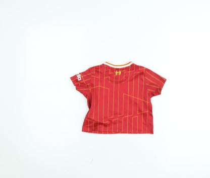 Nike Boys Red Liverpool FC Short Sleeve Football Shirt 6-9 Months