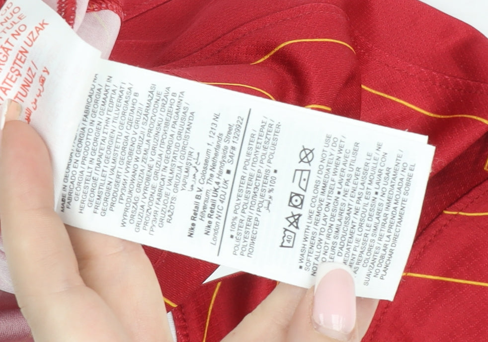 Nike Boys Red Liverpool FC Short Sleeve Football Shirt 6-9 Months