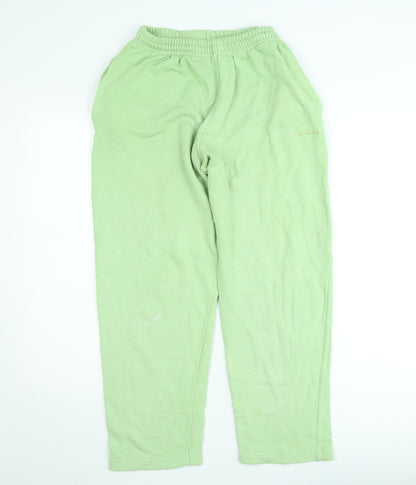 Sasha Womens Green Jogger Sweatpants Small Elastic Waist