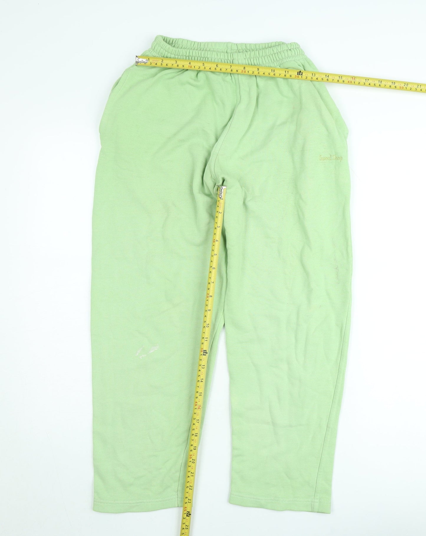 Sasha Womens Green Jogger Sweatpants Small Elastic Waist