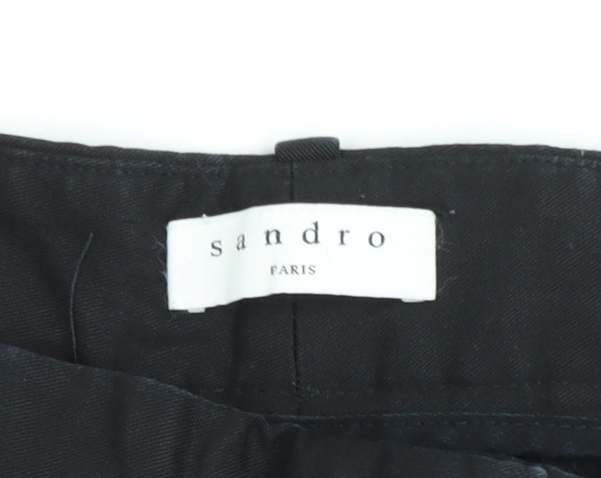 Sandro Paris Men's Black Slim Fit Chino Trousers M