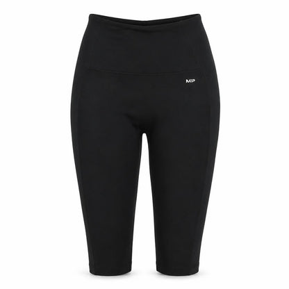 MP Women's Black Medium Capri Leggings Polyester Blend Stretch Activewear