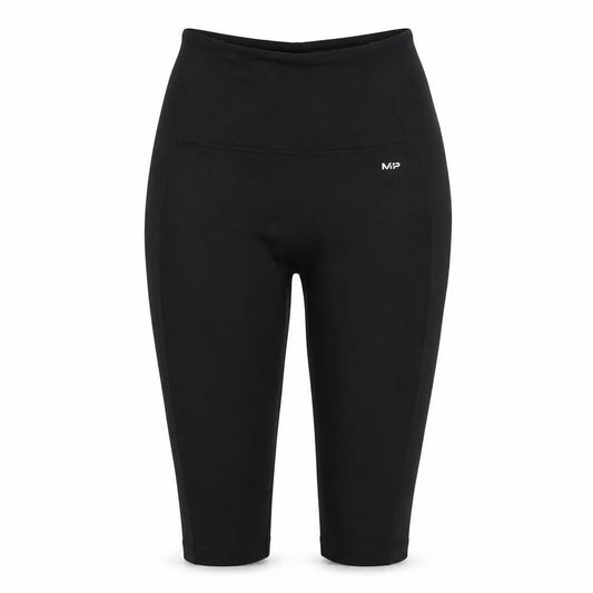 MP Women's Black Medium Capri Leggings Polyester Blend Stretch Activewear